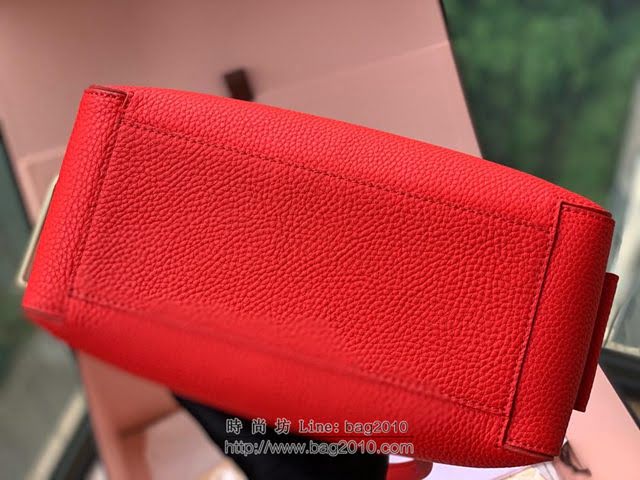DELVAUX女包 2019春夏款 全新Cool Box優質牛皮 德爾沃女手提包 Cl0028 小方包大紅 Delvaux單肩包  fcs1270